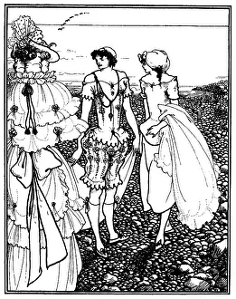 Beardsley: On Dieppe Beach (the Bathers) by Aubrey Beardsley