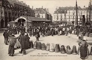 Fishmongers: Dieppe - The Duquesne Quay - Fishmongers and Fishwives