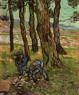 Digger: Two Diggers among Trees, by Van Gogh