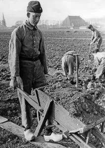 Ditches: Digging drainage ditches, 1942