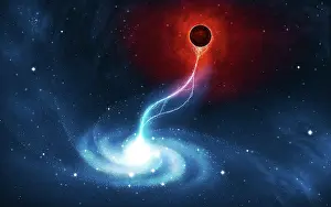 Bolt: Digitally generated image of a black hole