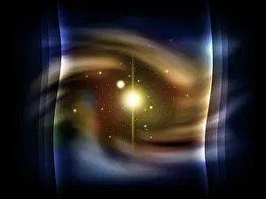 Illusion: Digitally generated image of deep space
