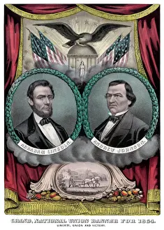 Drape: Digitally restored 1864 election banner
