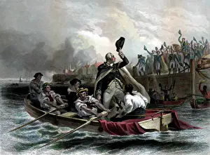 Canoe: Digitally restored American history print