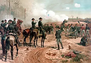 Atlanta: Digitally restored Civil War artwork featuring