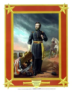 Chattanooga: Digitally restored Civil War artwork of General