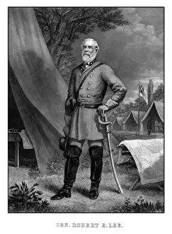 Boot: Digitally restored Civil War artwork of General