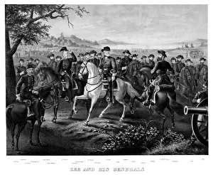Bedford: Digitally restored Civil War print of General