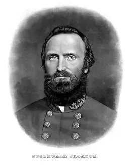Stonewall: Digitally restored portrait of Thomas Stonewall Jackson