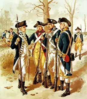 Minutemen: Digitally restored vector painting of the