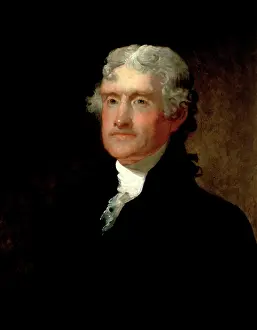 Declaration: Digitally restored vector painting of Thomas Jefferson