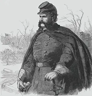 Sideburn: Digitally restored vector portrait of Ambrose