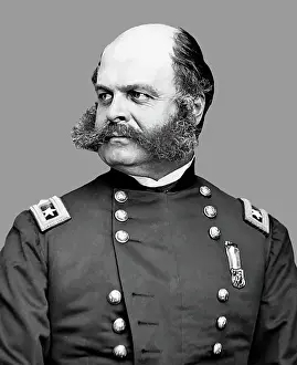 Sideburn: Digitally restored vector portrait of Union
