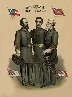 Stonewall: Digitally restored vector print of the Confederate
