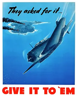 Mid Air: Digitally restored war propaganda poster