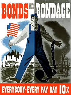 Bonds: Digitally restored war propaganda poster
