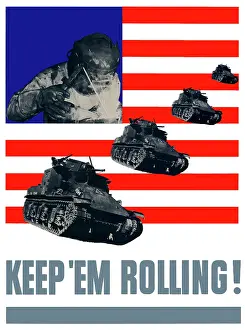 Battletank: Digitally restored war propaganda poster