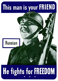 Solidarity: Digitally restored war propaganda poster