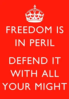 Advice: Digitally restored war propaganda poster