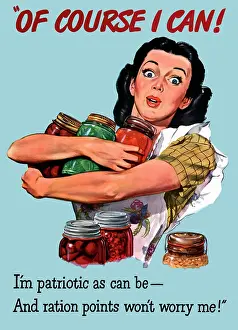 Housewife: Digitally restored war propaganda poster