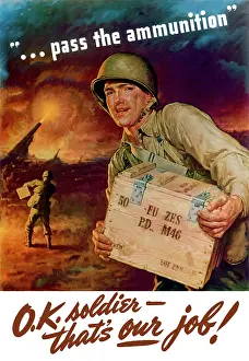 Ammunition: Digitally restored war propaganda poster