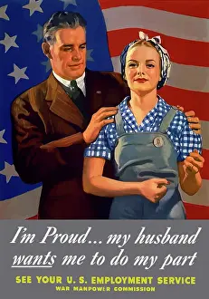Partnership: Digitally restored war propaganda poster