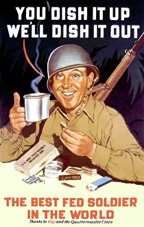 Digitally restored war propaganda poster