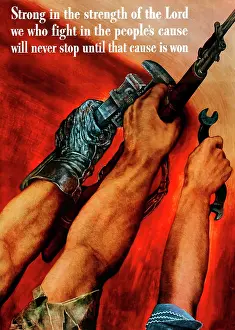 Solidarity: Digitally restored war propaganda poster