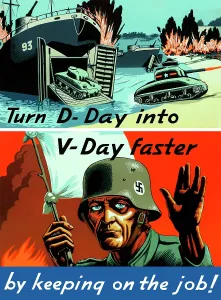 Raise: Digitally restored war propaganda poster