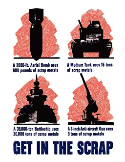Recycling: Digitally restored war propaganda poster