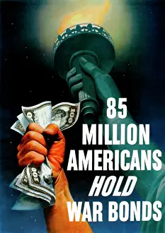 Bonds: Digitally restored war propaganda poster