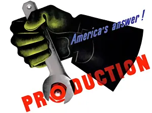 Wrench: Digitally restored war propaganda poster