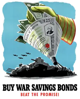 Bonds: Digitally restored war propaganda poster