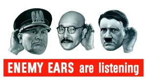 Surveillance: Digitally restored war propaganda poster