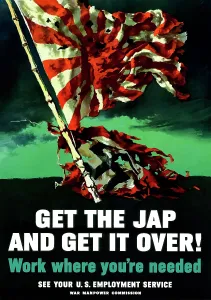 Flagpole: Digitally restored war propaganda poster
