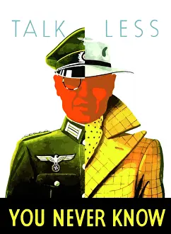 Surveillance: Digitally restored war propaganda poster