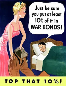 Bubble: Digitally restored war propaganda poster