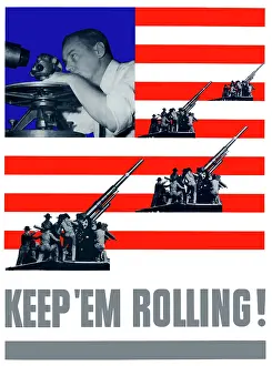 Accuracy: Digitally restored war propaganda poster