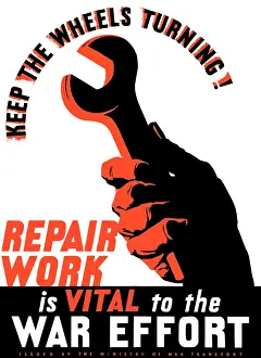 Close Up: Digitally restored war propaganda poster