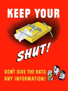Surveillance: Digitally restored war propaganda poster