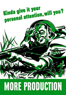 Crawling: Digitally restored war propaganda poster