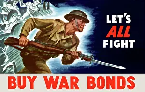 Bonds: Digitally restored war propaganda poster