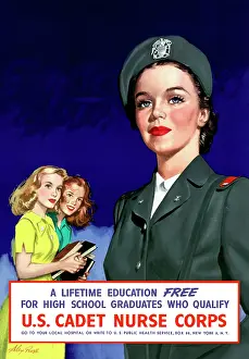 Cadet: Digitally restored war propaganda poster