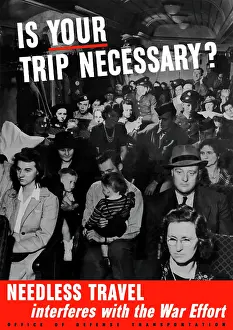 Overcrowded: Digitally restored war propaganda poster