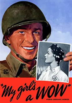Girlfriend: Digitally restored war propaganda poster