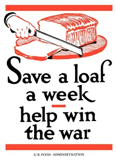 Rationing: Digitally restored war propaganda poster