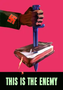 Stabbing: Digitally restored war propaganda poster