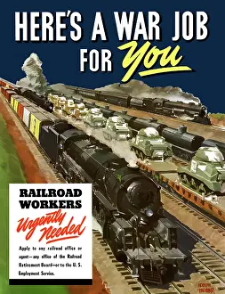 Haulage: Digitally restored war propaganda poster