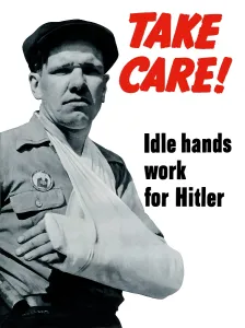 Wound: Digitally restored war propaganda poster