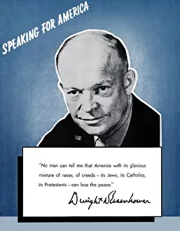 Eisenhower: Digitally restored war propaganda poster
